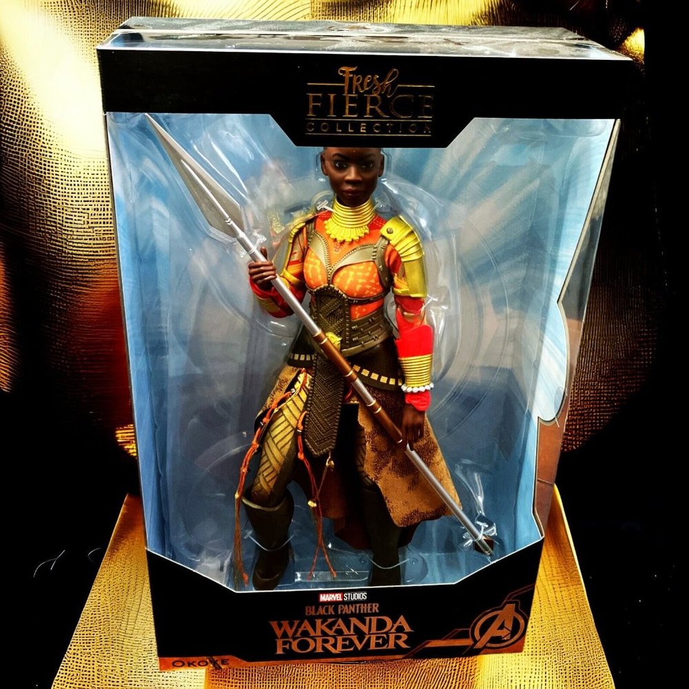 Marvel Black Panther Wakanda Forever Okoye 13” Fashion Doll Action Figure Sealed
